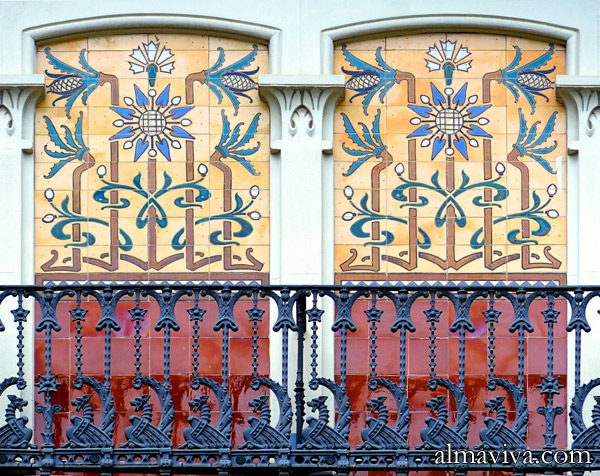 Ref. AN58 - Tile Art nouveau: Casa Batllo in Barcelona