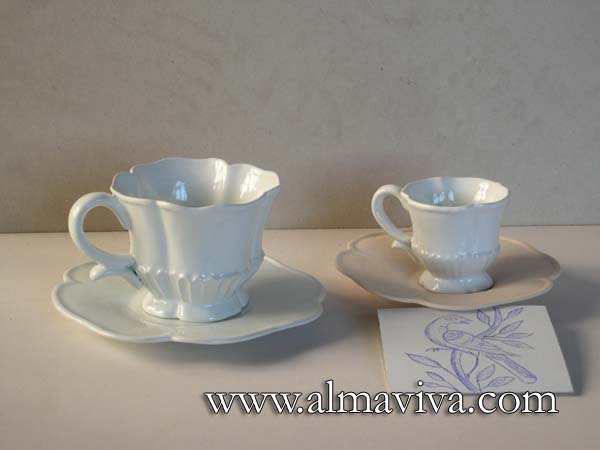Ref. 847 & 820 - Cups - H 9 cm & 7 cm (about 3,5'' & 2,7'')