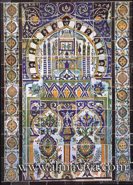 Ref. OR15 - Qallaline panel. Tunisia production, 17th and 18th c.