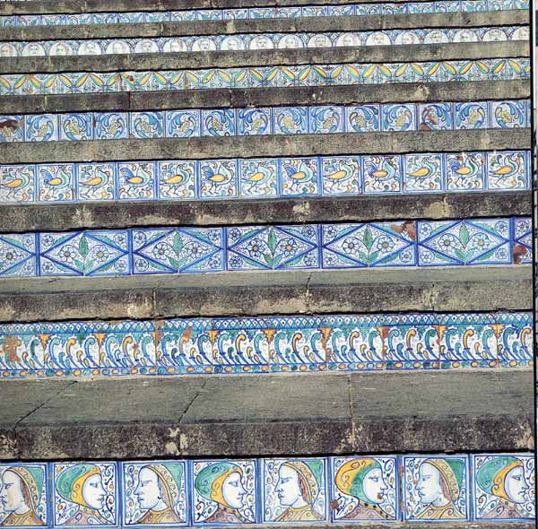 Ref. A04 - Stair risers, earthenware tiles