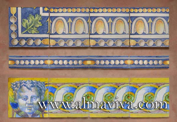 Ref. RC04 - Friezes ''Abaquesne''. These Renaissance friezes are directly inspired by Greco-Roman art